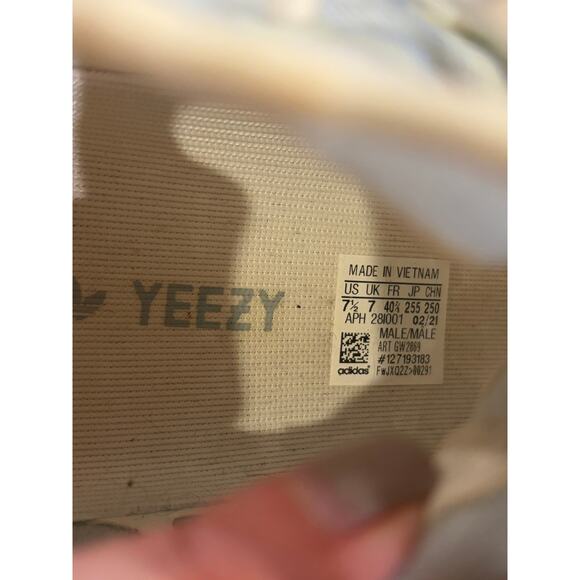 Adidas Yeezy 350 V2 Mono Ice Men’s Size 9 Blue White Running Shoes